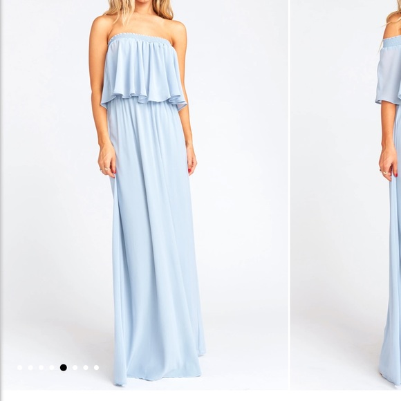 Show Me Your Mumu Hacienda Maxi Dress, Steel Blue - Picture 3 of 7